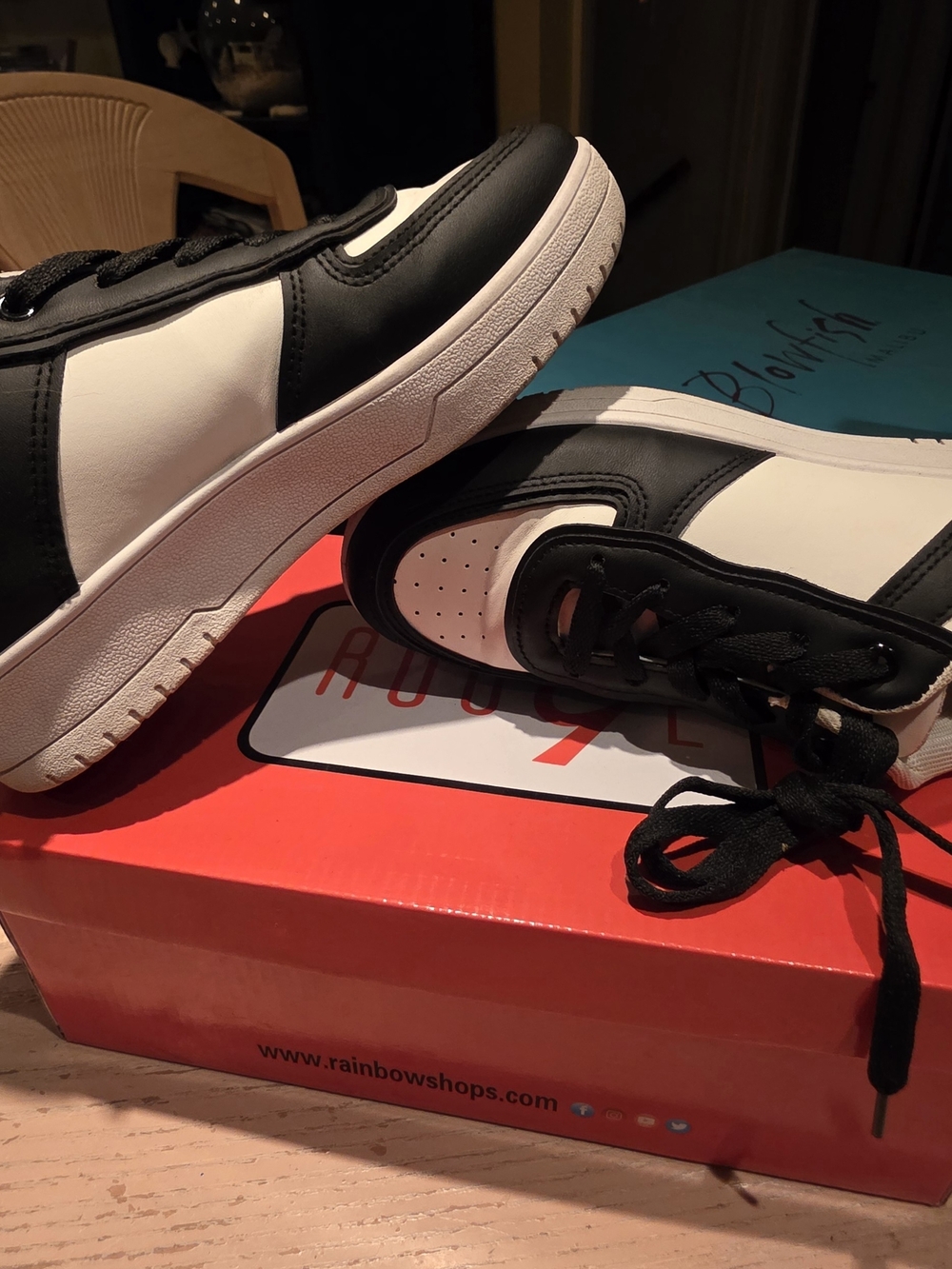 Wild Diva Black and White Women's Sneakers